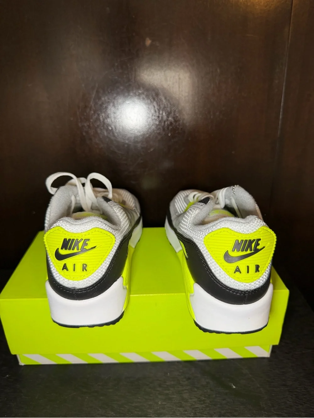 Nike Air Max 90 White-Grey-Volt
